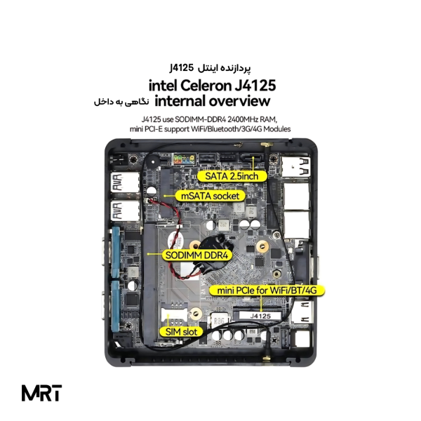 تین کلاینت مدل j4125 پردازنده CPU celeron j4125